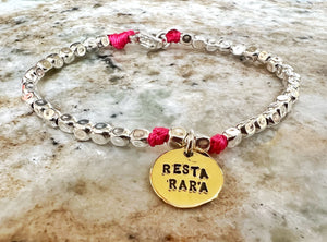 G.9951 - RESTA RARA -  Bracciale Argento 925 medaglietta oro 18K (personalizzabile)