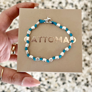 G.274252 - Bracciale Argento 925 sassi martellati nodi