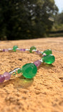 G.U2620 - Collana Argento 925 Ametista e agata verde
