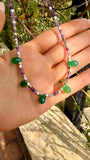 G.U2620 - Collana Argento 925 Ametista e agata verde