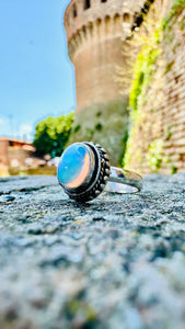 G.A2217 - Anello Argento 925 - Opale Naturale