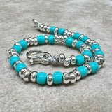 G.1636 Bracciale o cavigliera (scegli la variante) turchese Argento 925