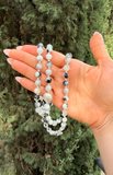 G.U2603 - Collana Argento 925 Pietra di Luna e perle barocche