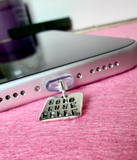 G.C698 🖤SEMPRE CON TE — la medaglietta Gattomao per smartphone in Argento 925 - con incisione scelta da te ✨