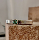 G.08513 - FEDINA CON PIETRA - Anello Argento 925 e pietra a scelta*