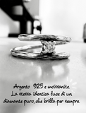 G.3542M Solitario Argento 925 Moissanite