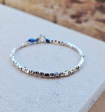 G.K2810 - Bracciale Argento 925 cubetti squadrati
