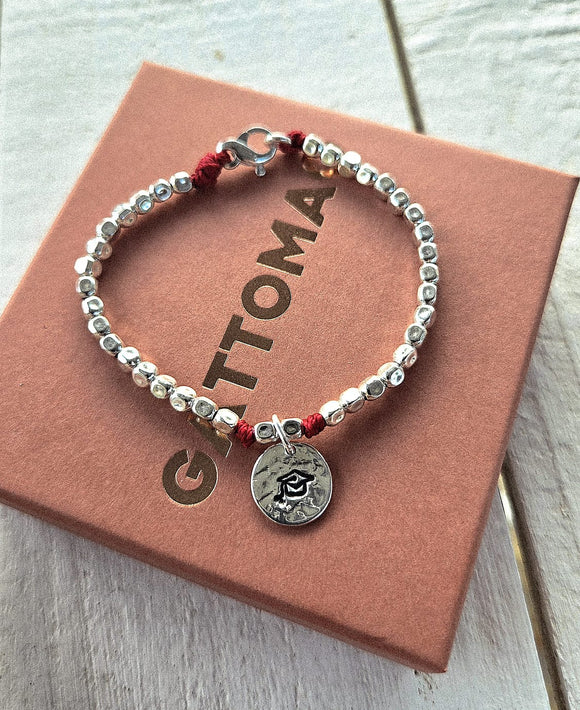 G.K3810 Bracciale Argento 925 “LAUREA” - scegli il colore