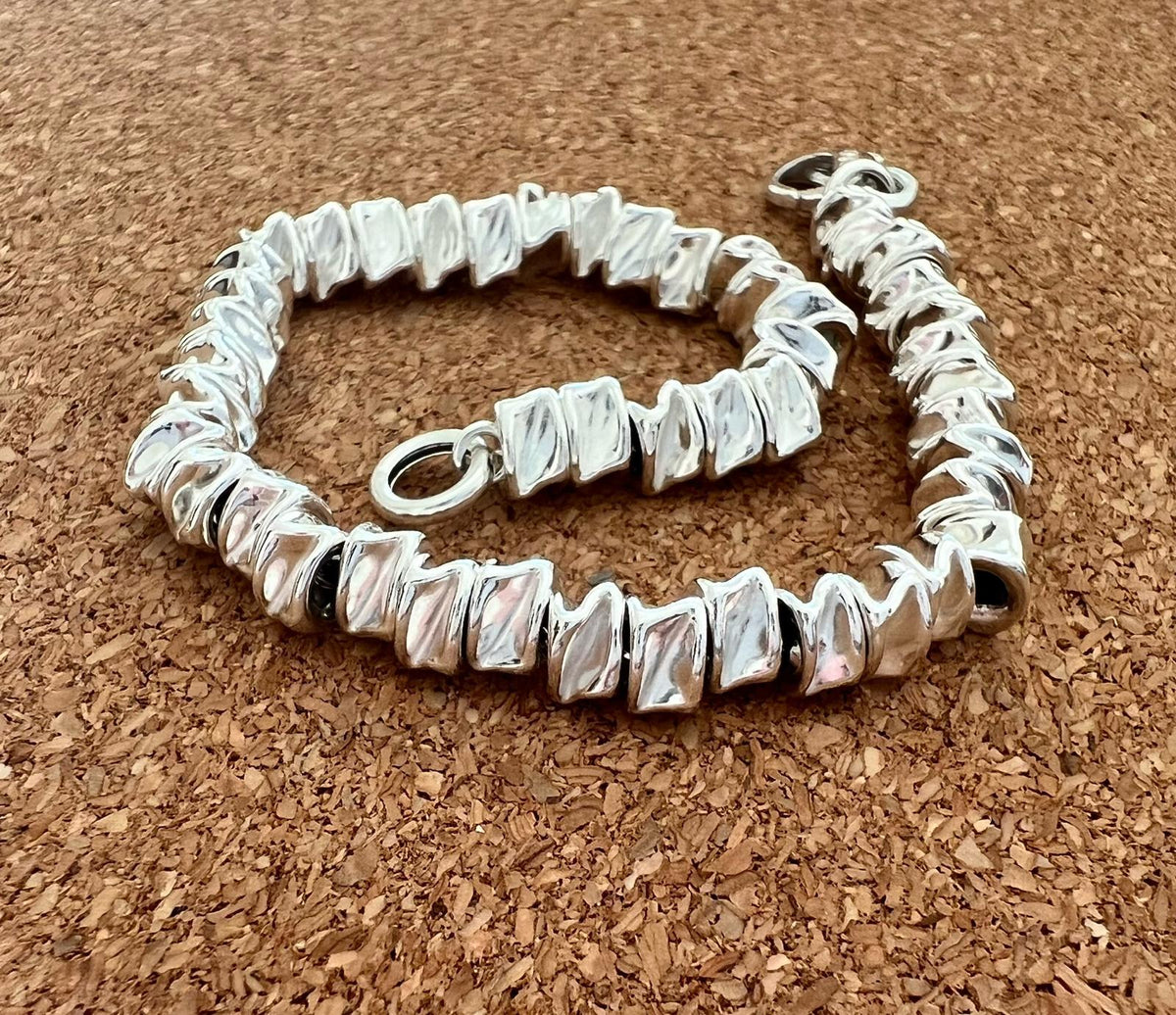 Bracciale Rigido Chicco Di Caffè In Argento Civita By Queriot - Foto 11