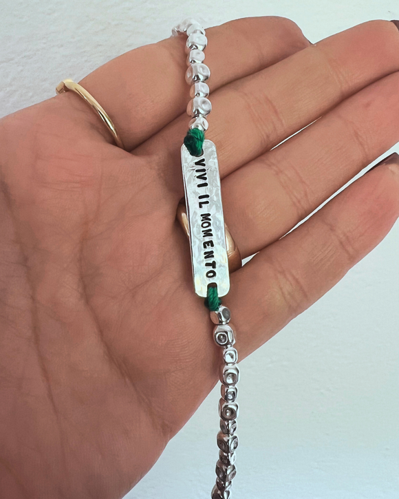 G.S2155 Bracciale Targhetta Personalizzabile Argento 925 - nuova versione