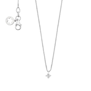 COMETE GIOIELLI - Girocollo oro bianco e diamante - cod.KGLB1400