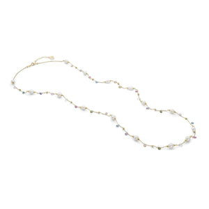 COMETE GIOIELLI - Collana lunga argento 925 dorato Perle Acquadolce - cod.GLA275