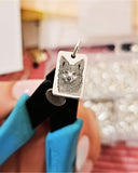 G.X001 - Medaglietta Argento 925 con INCISIONE LASER personalizzata