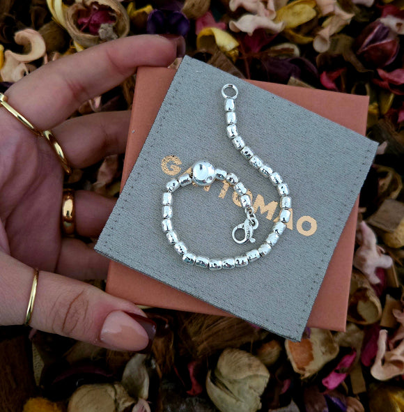 G.29904 Bracciale Argento 925 maxi pepita