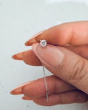 G.18G16 Orecchino SINGOLO argento 925 "SALISCENDI" con zircone