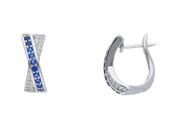 Set 3 Orecchini con Zirconi in Argento 925 Set 3 Orecchini con Zirconi in Argento 925
