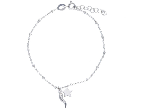 Bracciale Argento 925 cornetto stellina