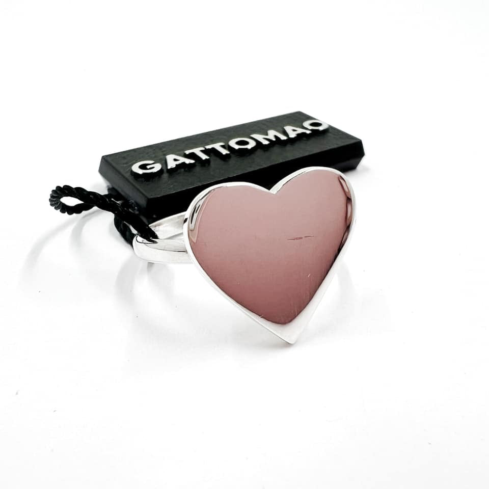 925 Argento Sterling PLT Vintage Cuore Regolabile Anello Donna Gioielli - Foto 8