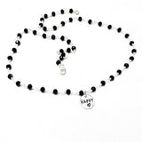 NW029 - Collana Argento 925 e spinello naturale - medaglietta incisa