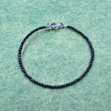 GH009 - Bracciale Argento 925 ed ematite naturale sfaccettata