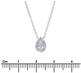 M.5039 Collana "Goccia zirconi" Argento 925