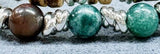 G.2332 Bracciale Argento 925 pietre naturali - legno di cocco - scegli la variante