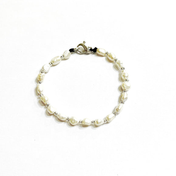 NW007 - Bracciale Argento 925 perle di fiume