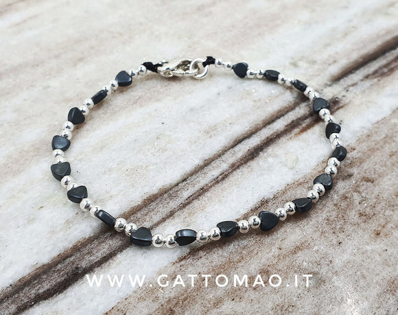 G.8280 Bracciale Argento 925 ed ematite