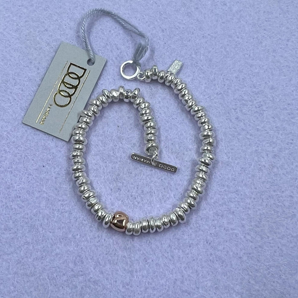 555Jewelry Braccialetto regolabile con cordone centrale intrecciato 555Jewelry Braccialetto regolabile con cordone centrale intrecciato
