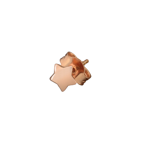 DODO MARIANI - Mono orecchino stella oro rosa 9kt